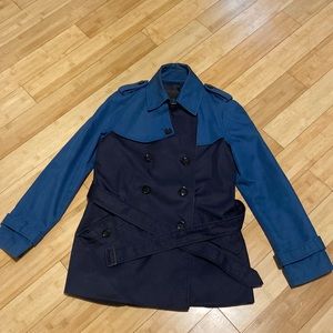 Coach color block trench coat